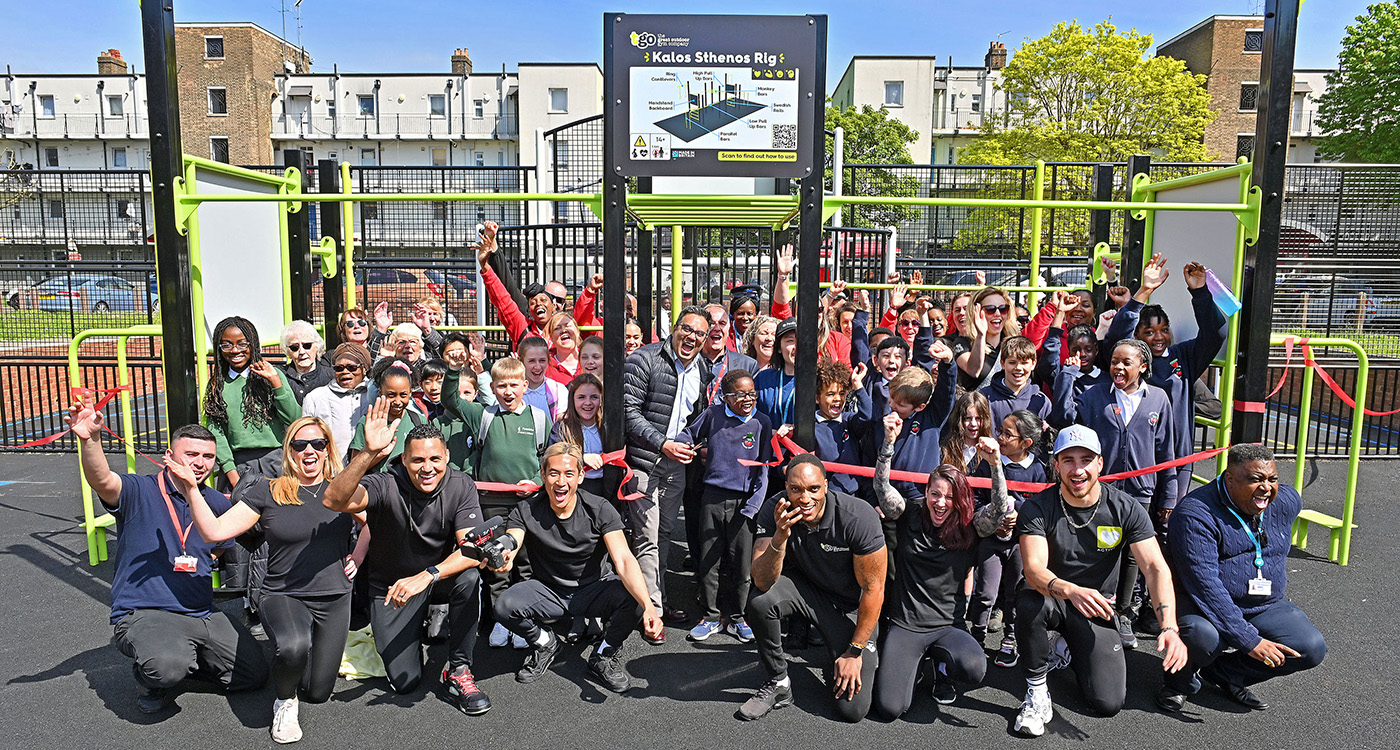 group photo at a TGO gym